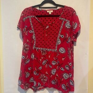 Style & Co Women's  Patriotic Red , size 1X